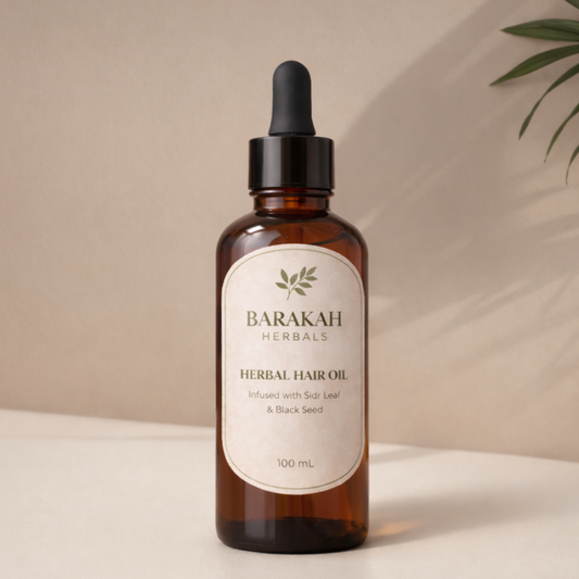 Barakah Herbals Sidr & Kalonji Herbal Hair Oil 100ml – For Stronger Roots & Healthy Scalp